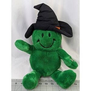 Halloween Smile Face Plush 15 Inch Green Sounds Shakes MTY International Works